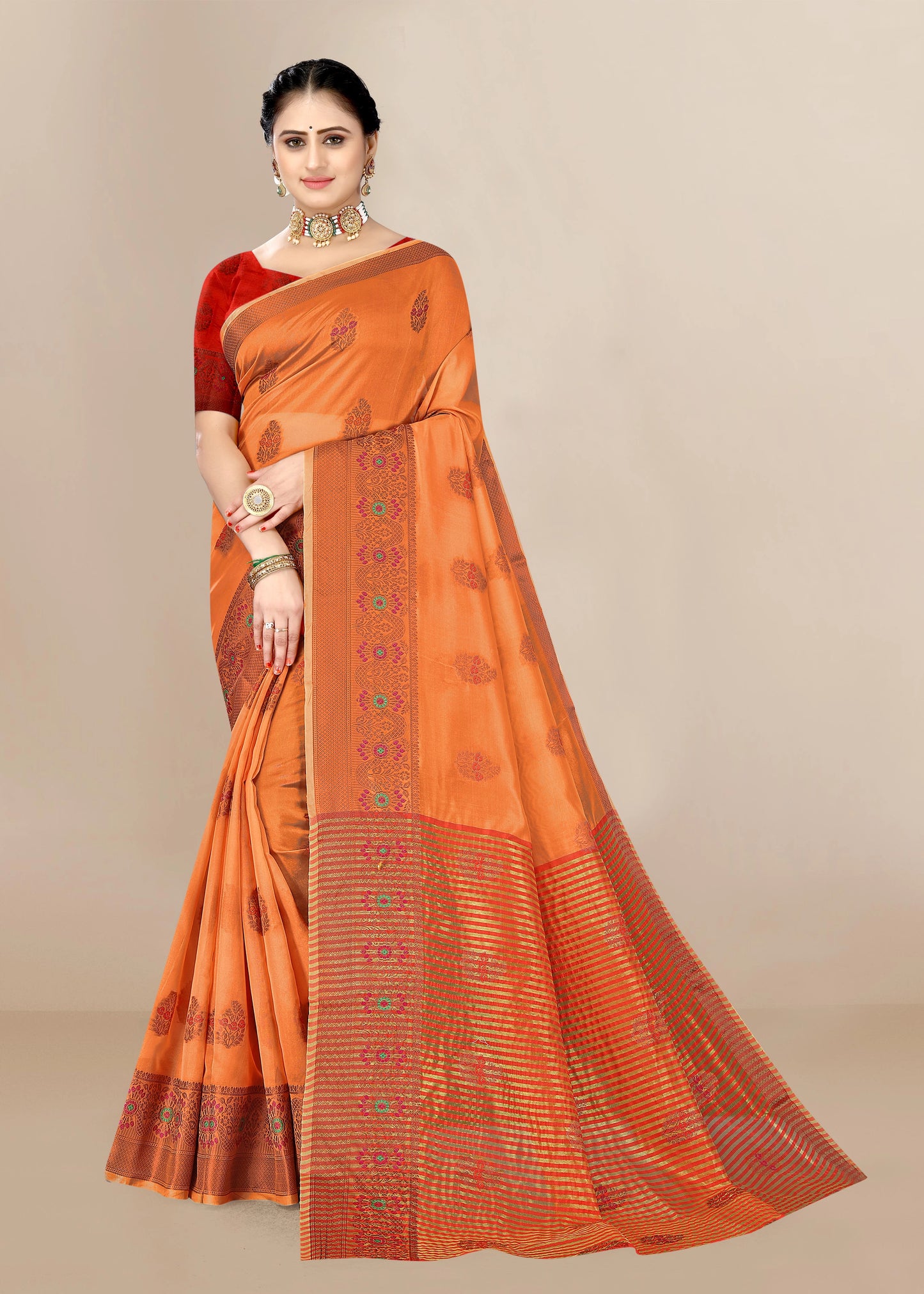 Organza Designer Printed Saree