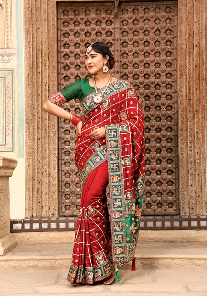 Heavy Soft Silk Wedding Wear Saree