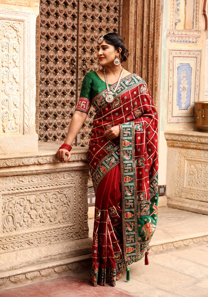 Heavy Soft Silk Wedding Wear Saree