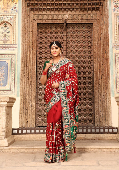 Heavy Soft Silk Wedding Wear Saree