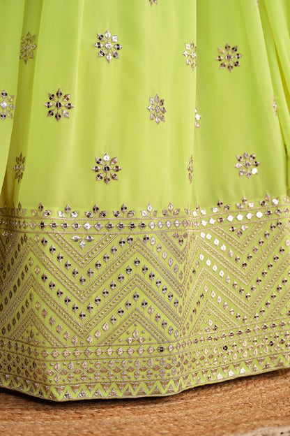 Neon Wedding Wear Lehenga Choli