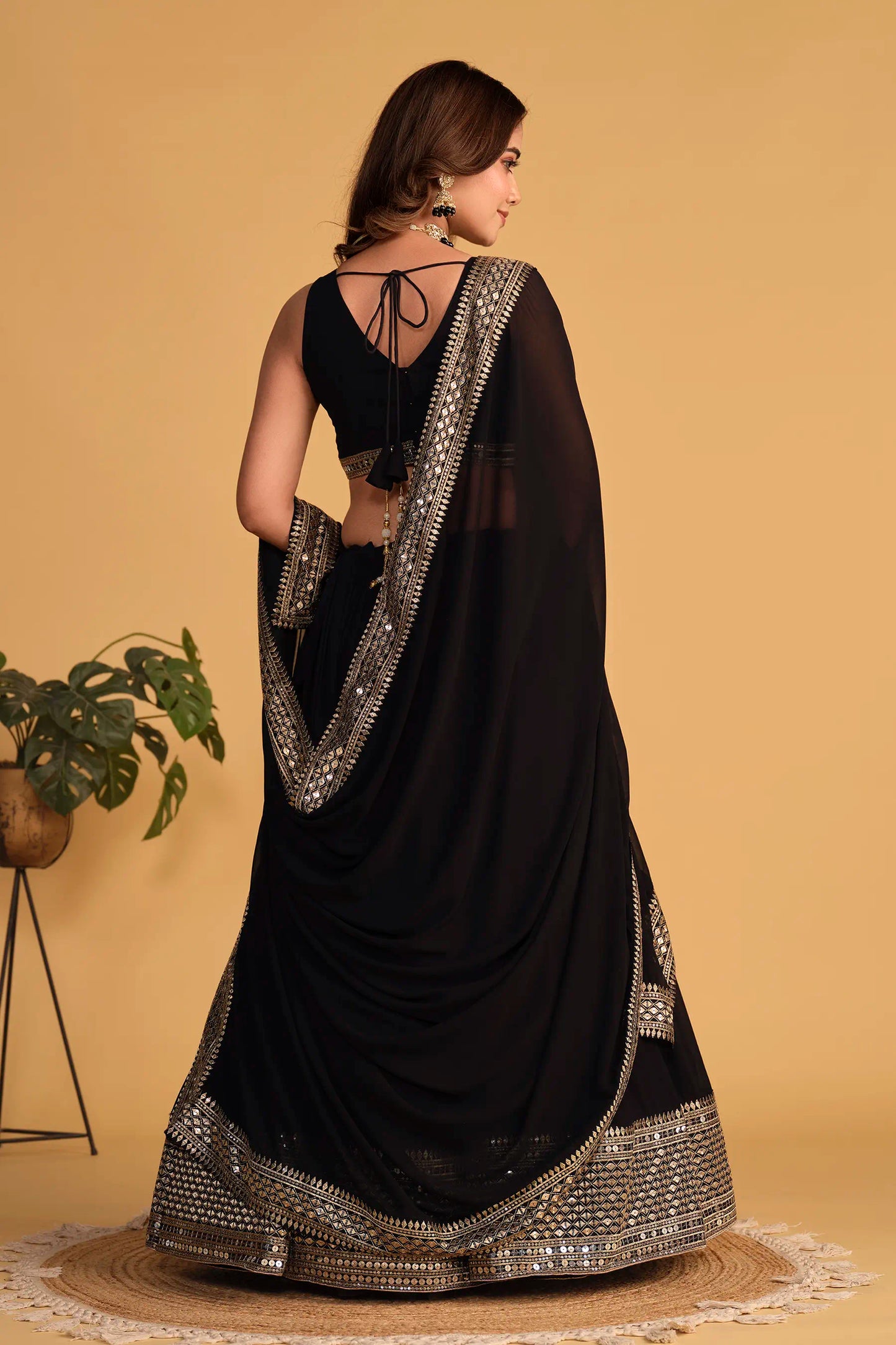 Black Wedding Wear Lehenga Choli