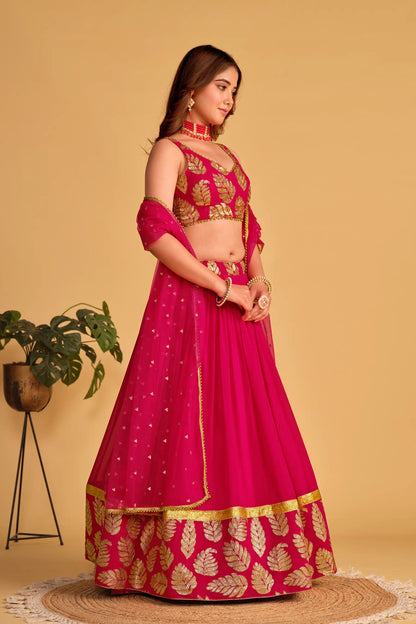 Pink Wedding Wear Lehenga Choli