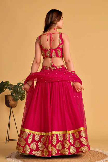 Pink Wedding Wear Lehenga Choli