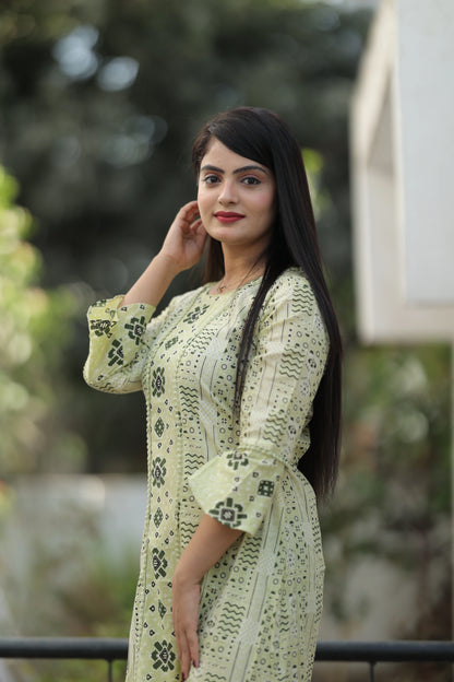 Printed Readymade Pure Cotton Kurti