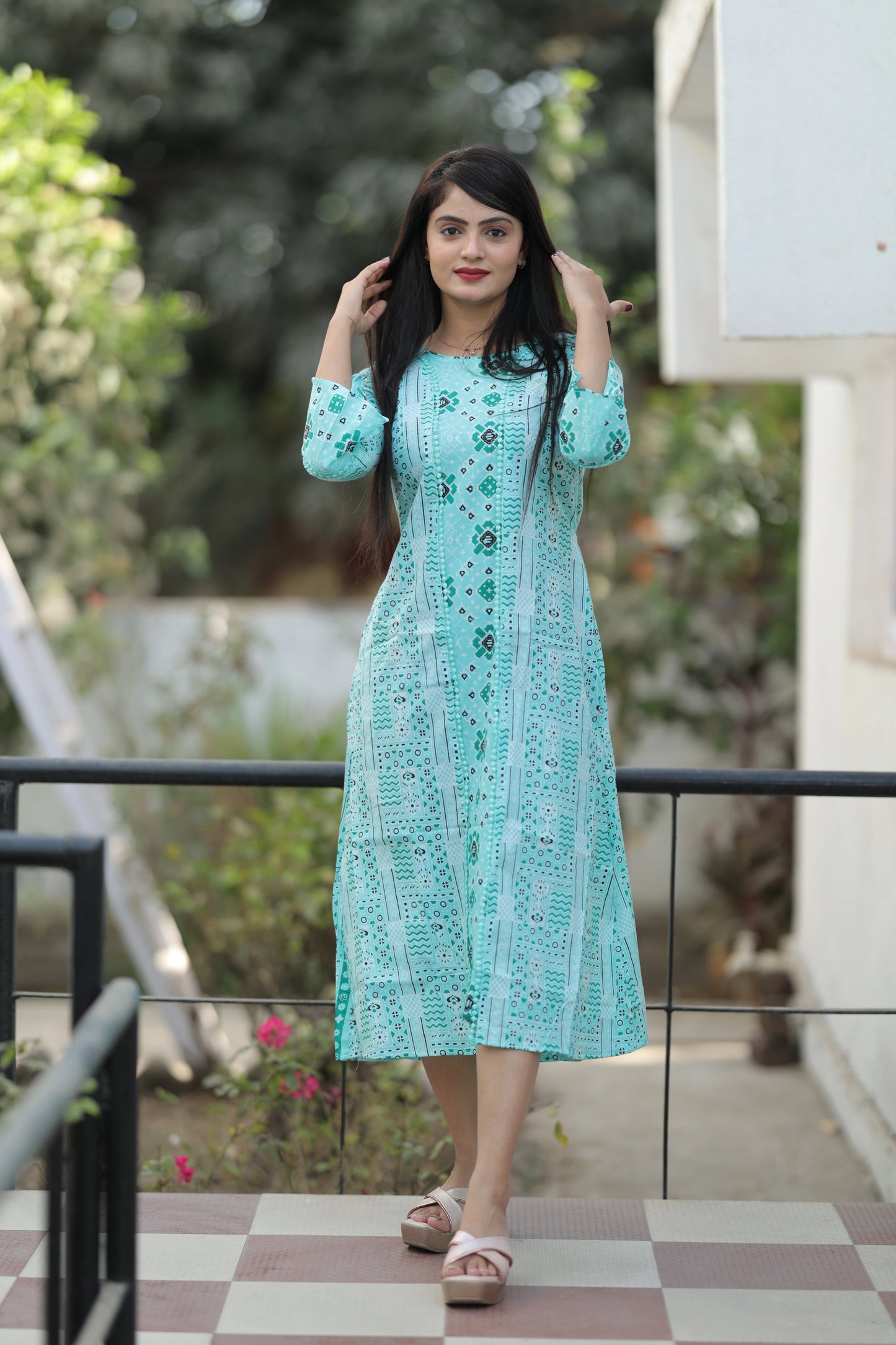 Printed Readymade Pure Cotton Kurti