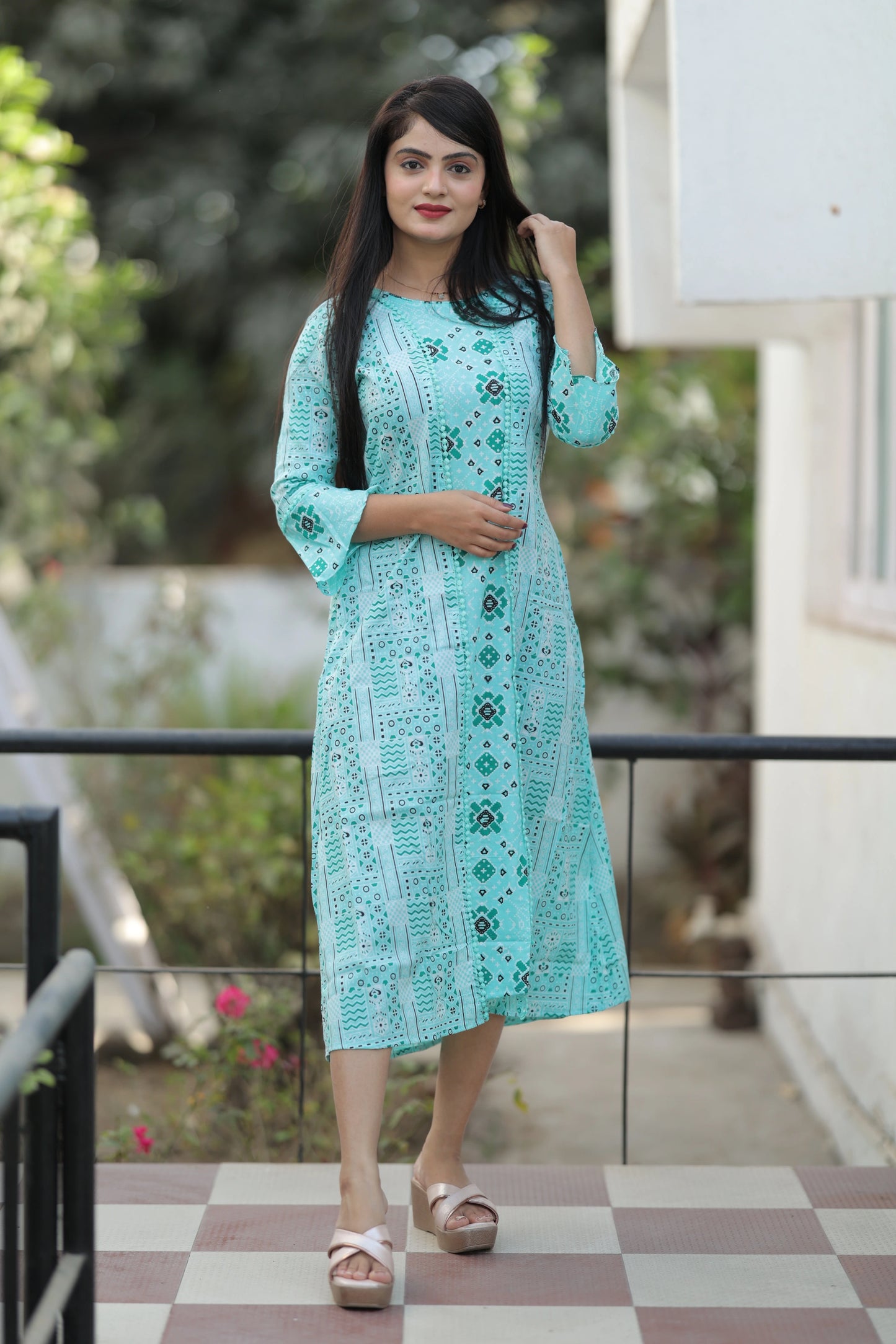 Printed Readymade Pure Cotton Kurti