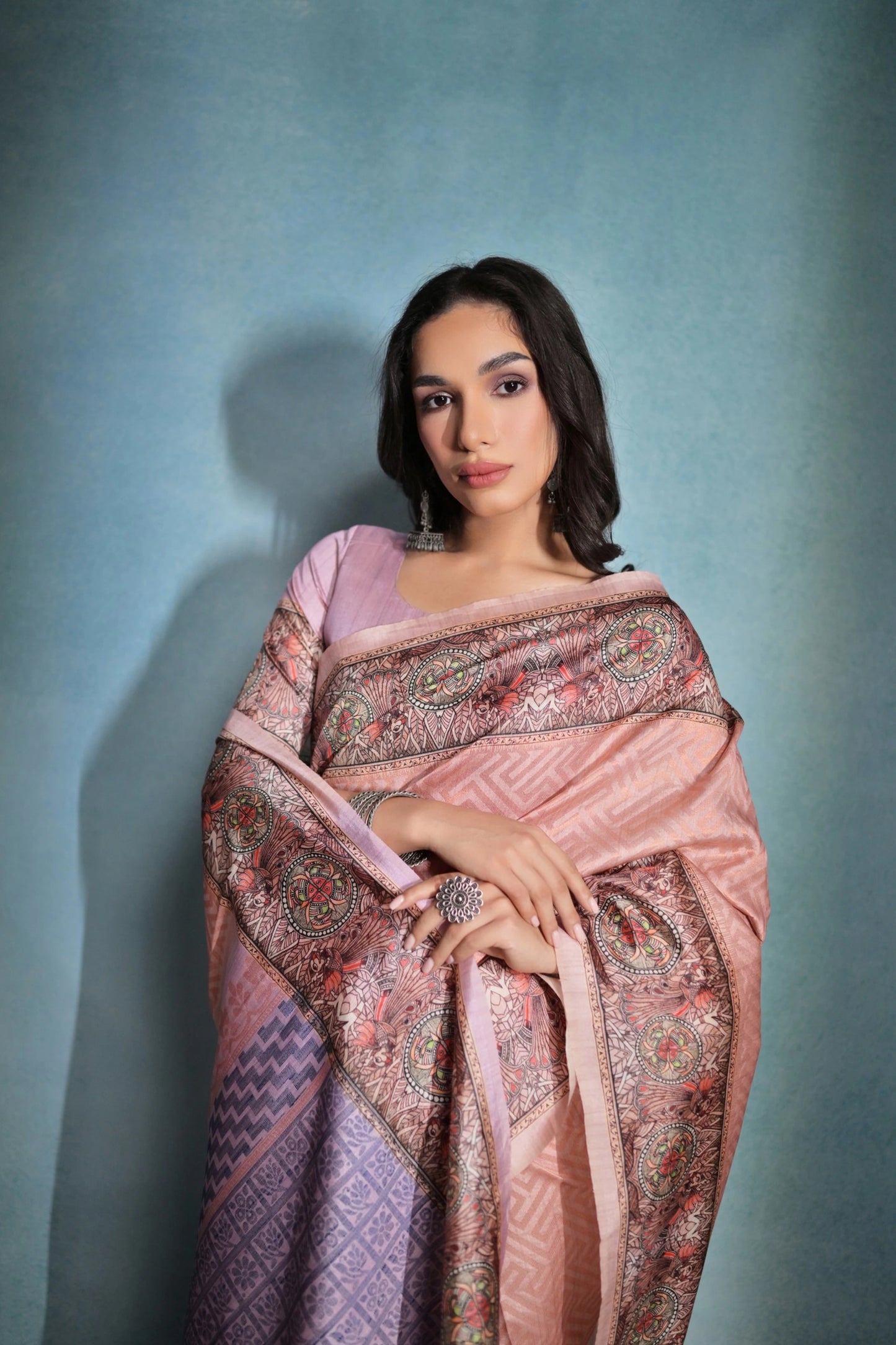 Cotton Silk Kalamkari Designer Saree