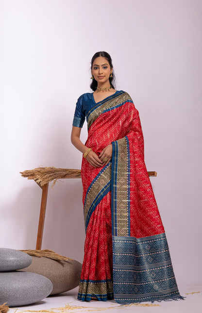 Tussar Silk Designer Saree