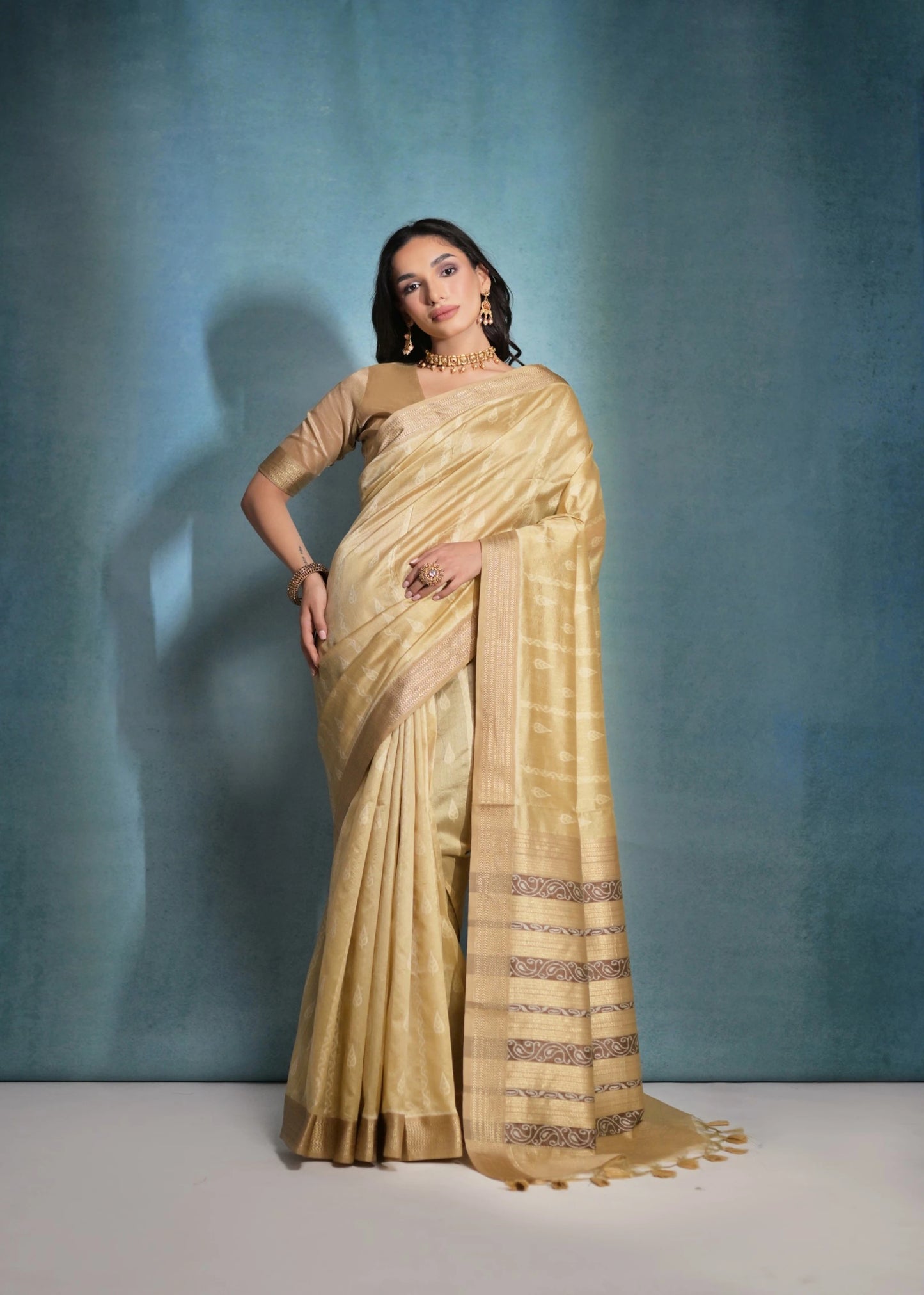 Raw Silk Woven Designer Saree