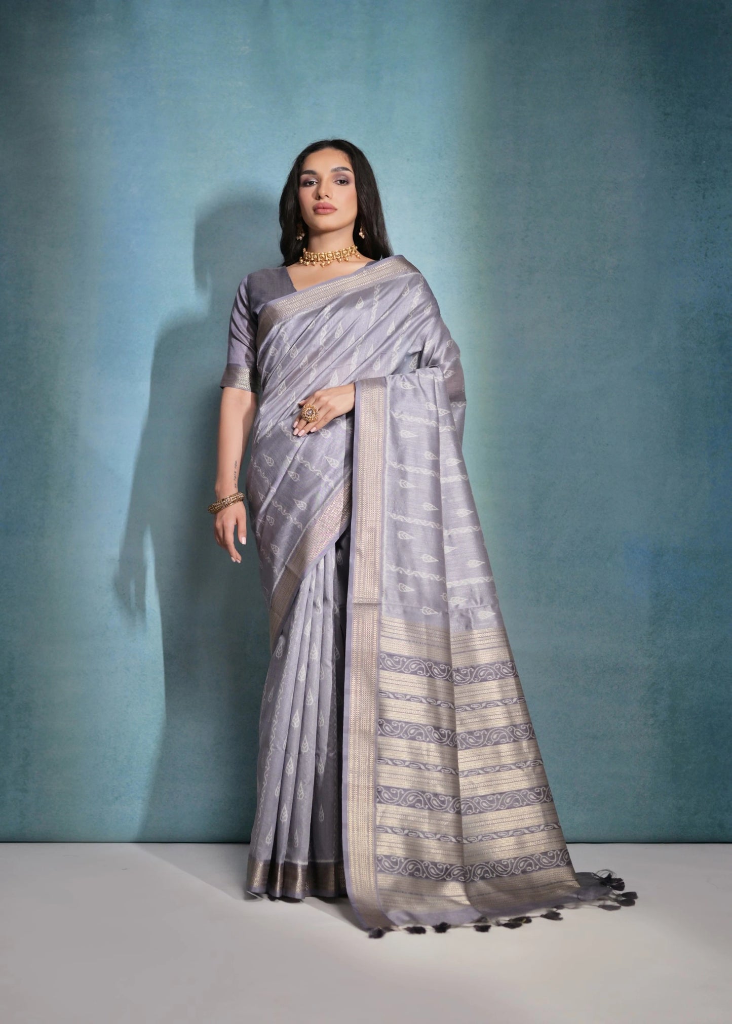 Raw Silk Woven Designer Saree