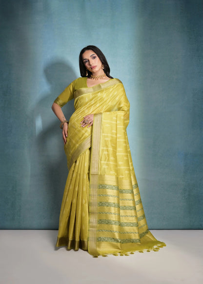 Raw Silk Woven Designer Saree