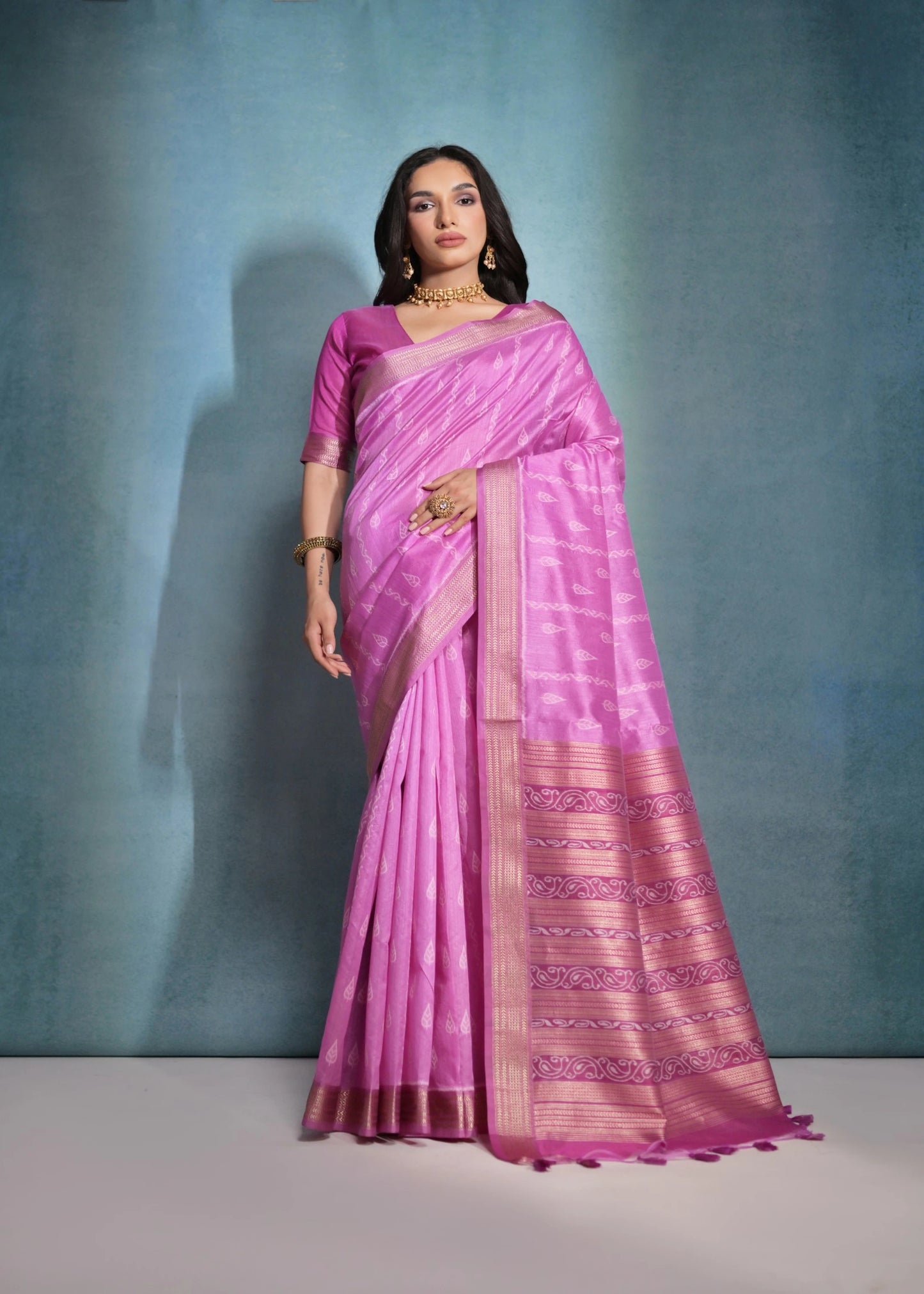 Raw Silk Woven Designer Saree