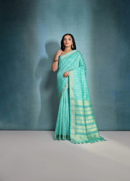 Raw Silk Woven Designer Saree