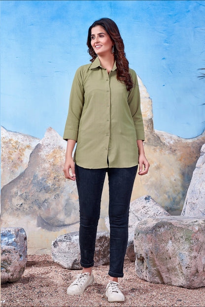 Office Wear Cotton Shirt For Women