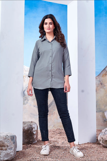 Office Wear Women Cotton Shirt