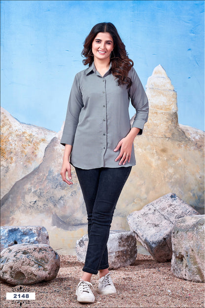 Office Wear Women Cotton Shirt