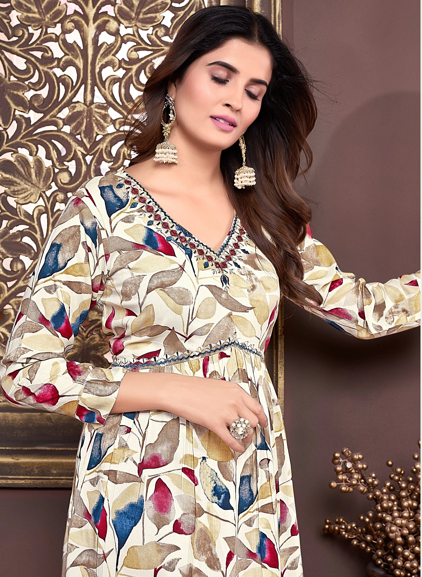 Printed Alia Cut Kurti Pant with Dupatta