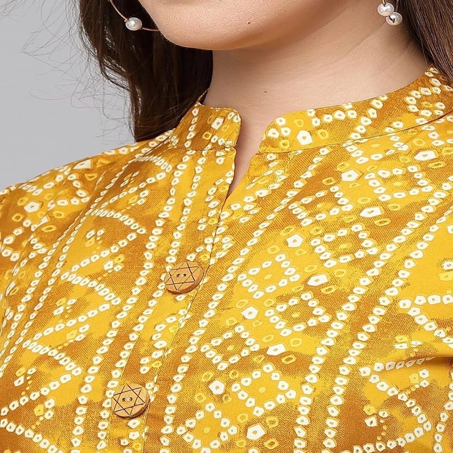 Bandhani Printed Short Kurti for Women