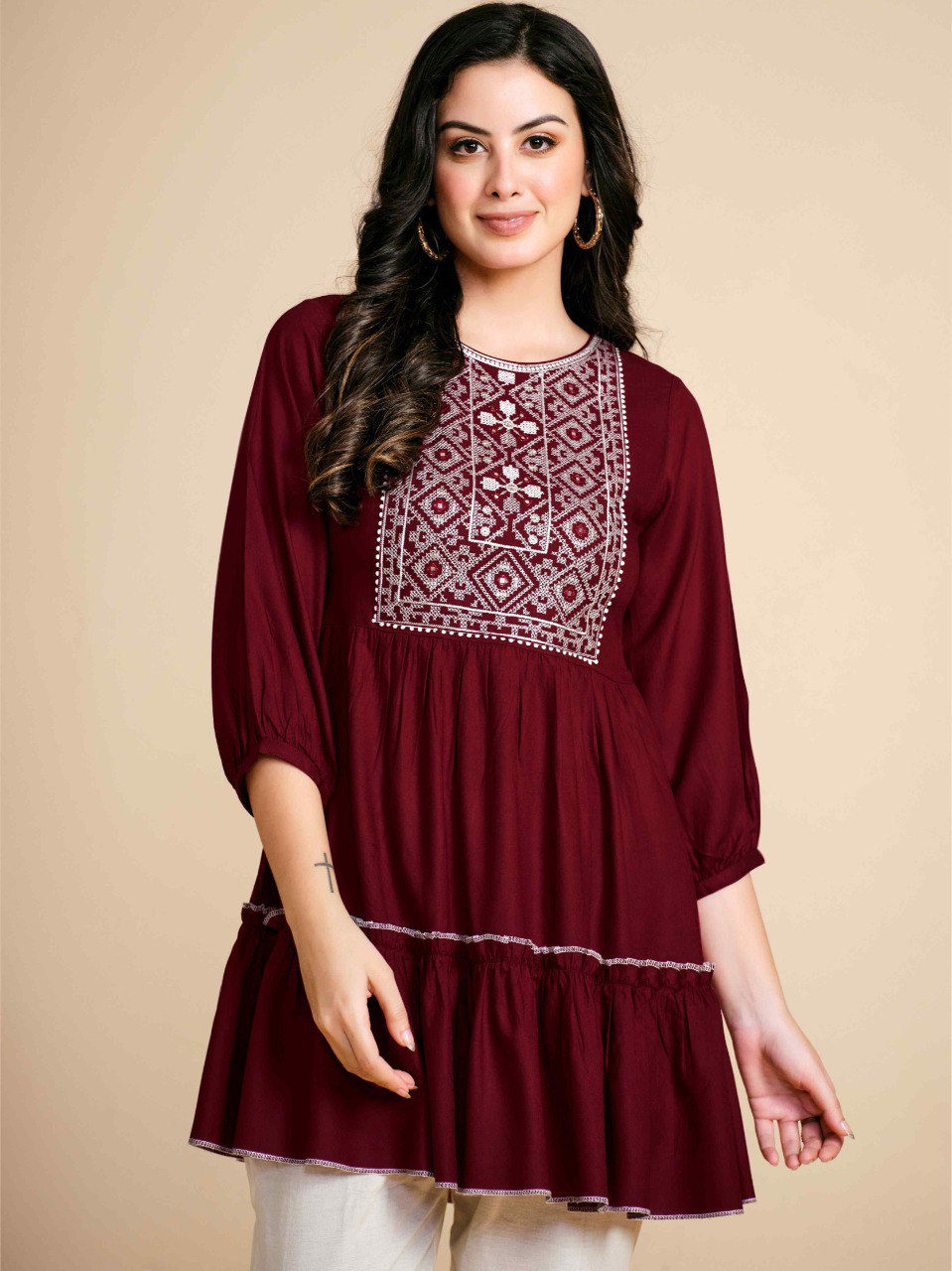 Designer Embroidered Readymade Kurti