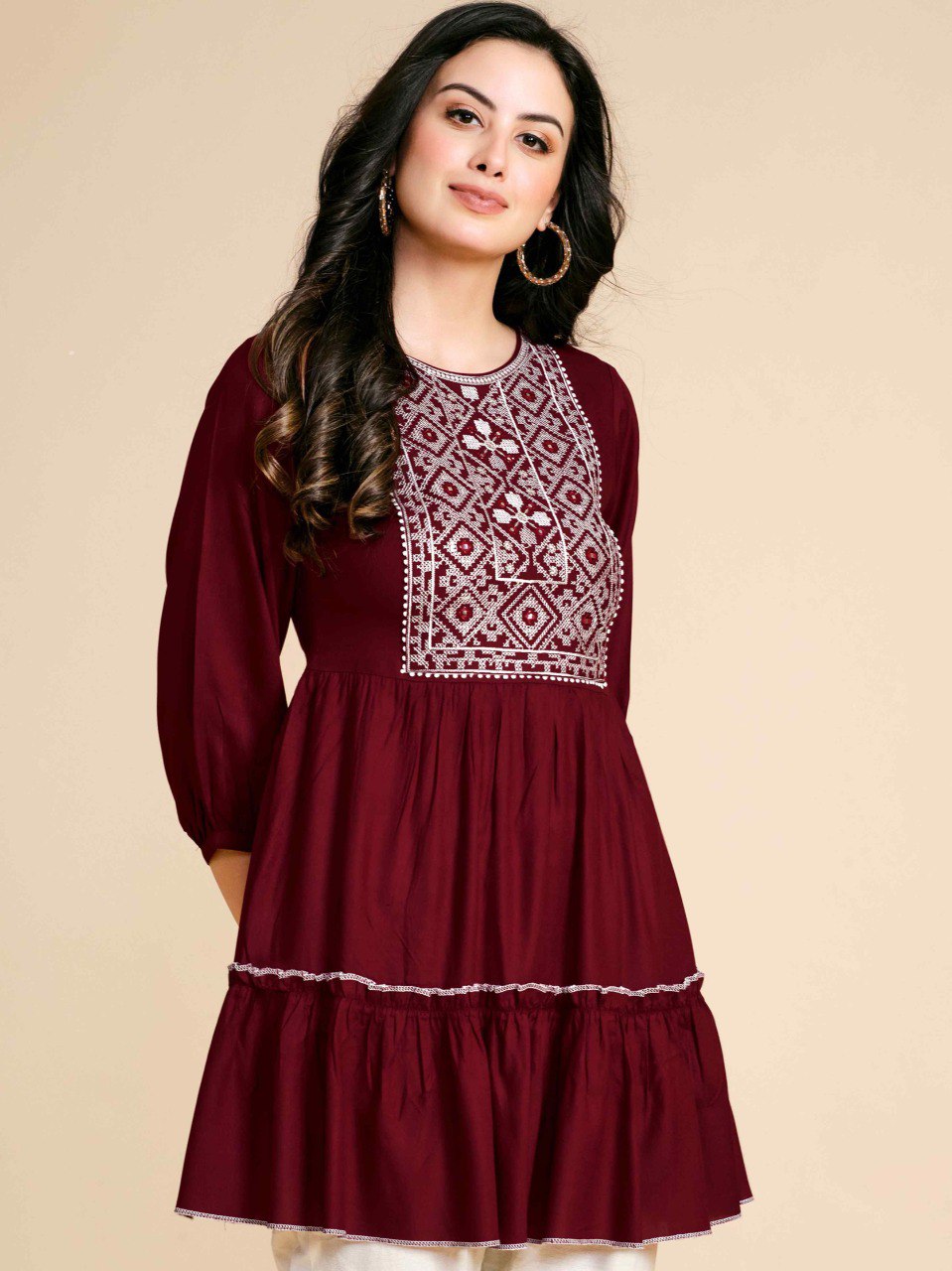 Designer Embroidered Readymade Kurti