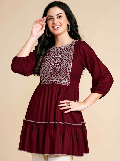 Designer Embroidered Readymade Kurti