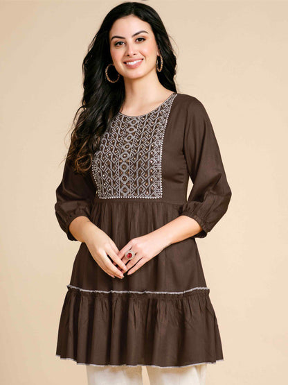 Designer Embroidered Readymade Kurti