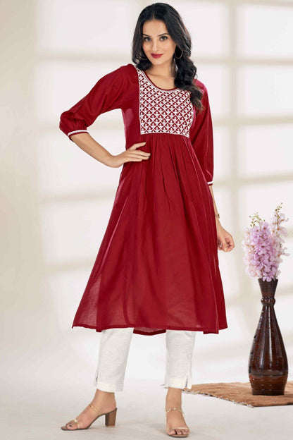 Printed Readymade Viscose Rayon Kurti