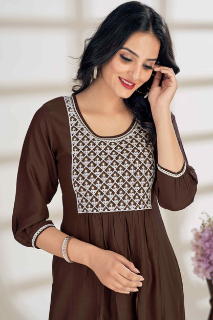 Printed Readymade Viscose Rayon Kurti