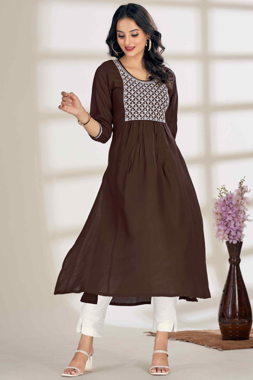 Printed Readymade Viscose Rayon Kurti