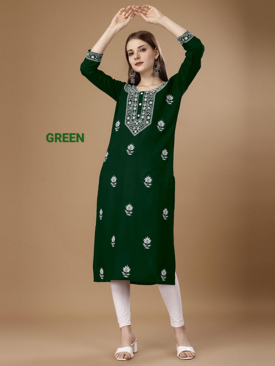 Embroidery Designer Rayon Kurti Collection