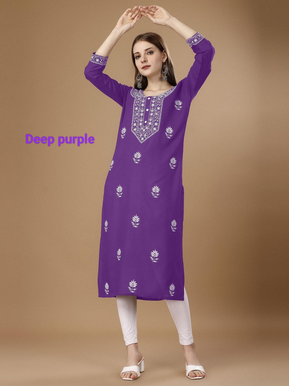 Embroidery Designer Rayon Kurti Collection