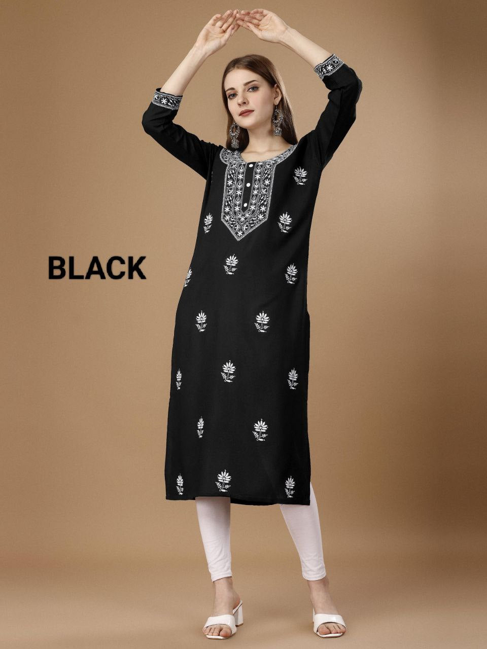 Embroidery Designer Rayon Kurti Collection