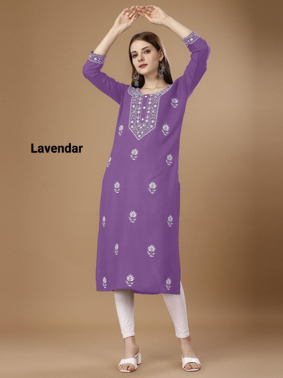 Embroidery Designer Rayon Kurti Collection