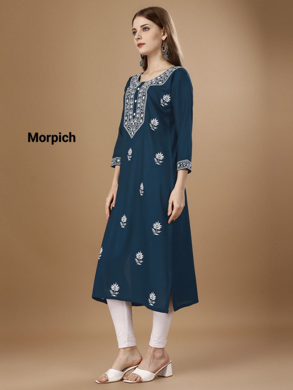 Embroidery Designer Rayon Kurti Collection