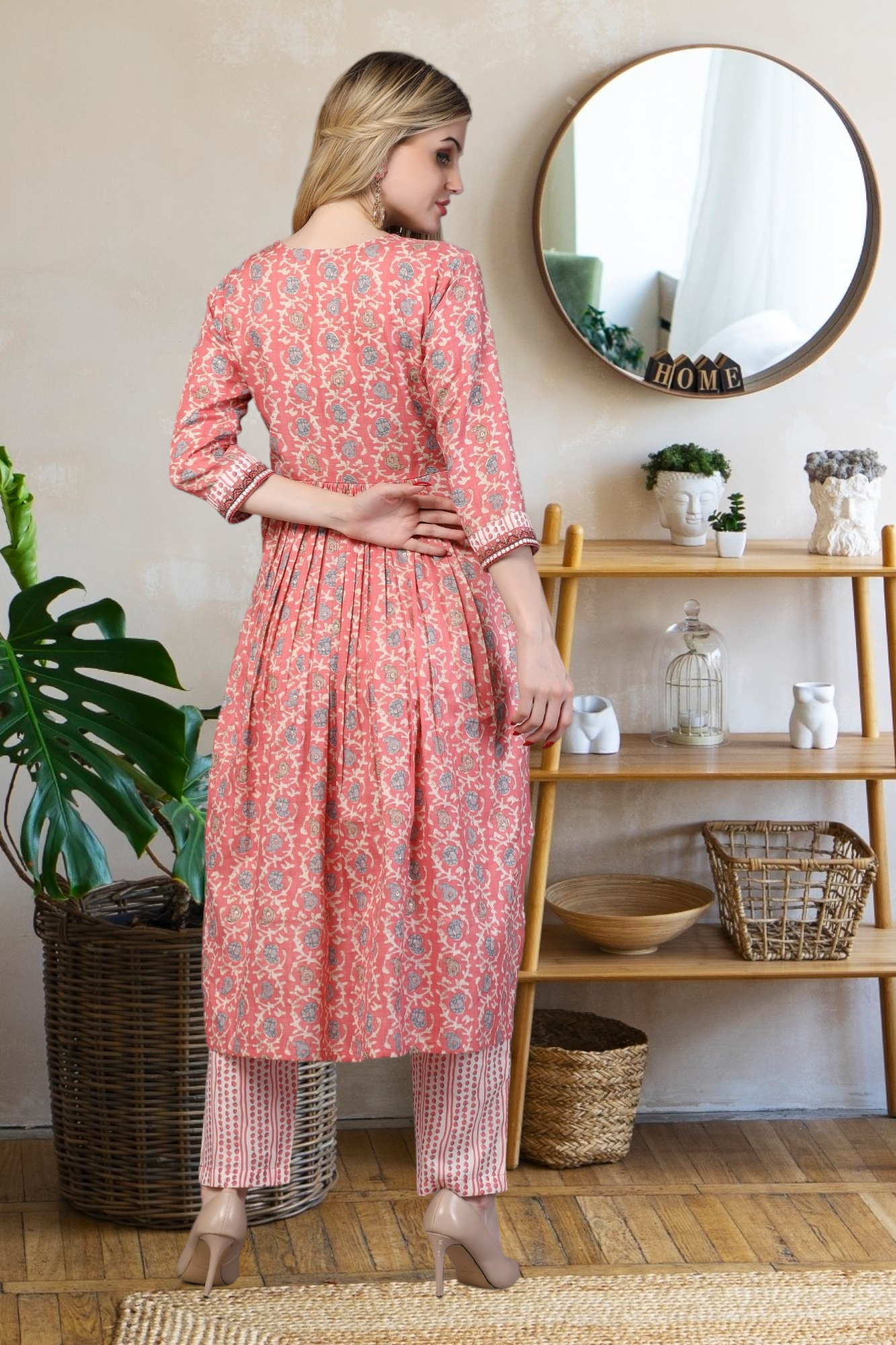 Unique Embroidered Kurti Set