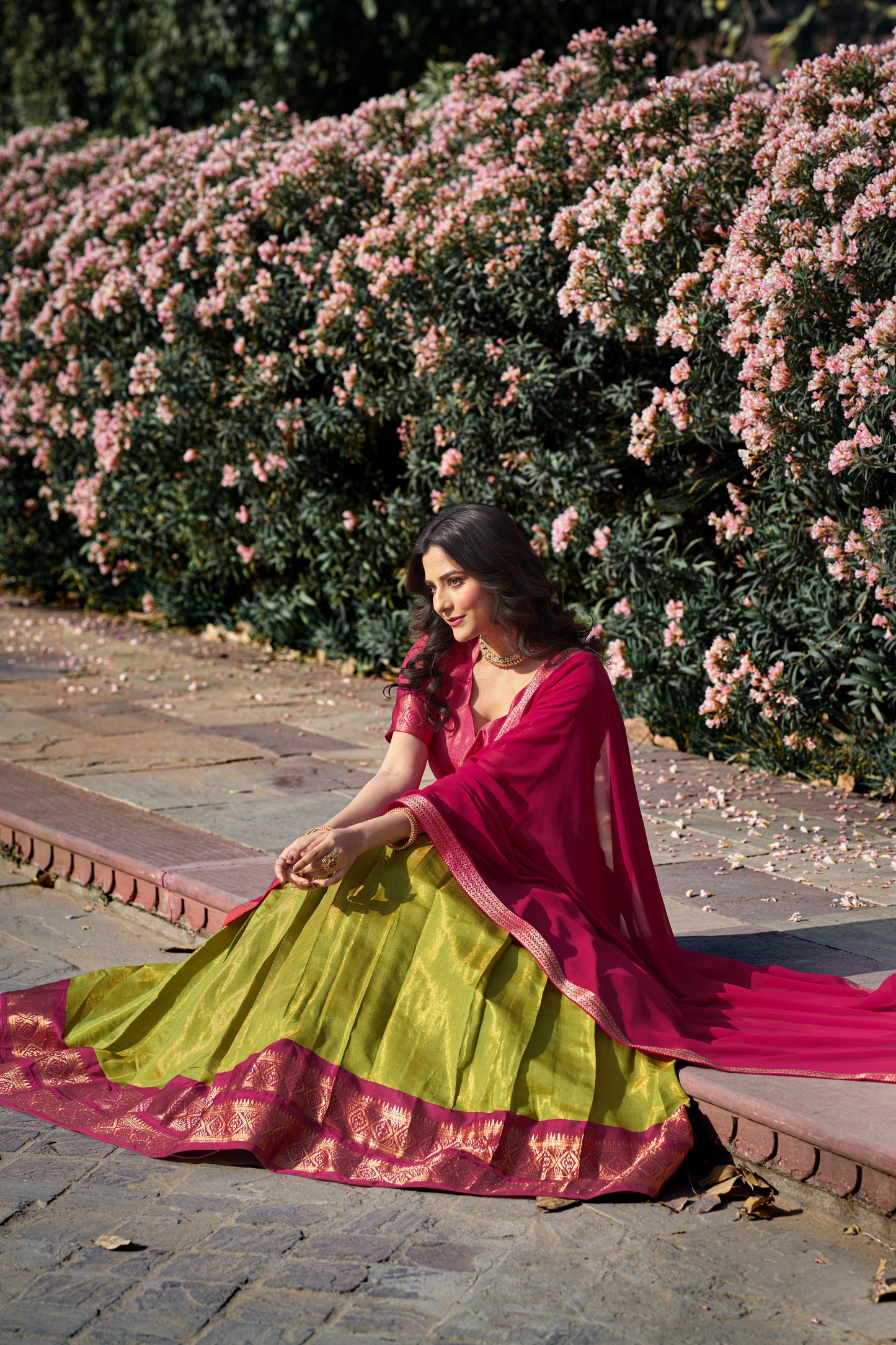 Designer Kanchipuram Lehenga Choli