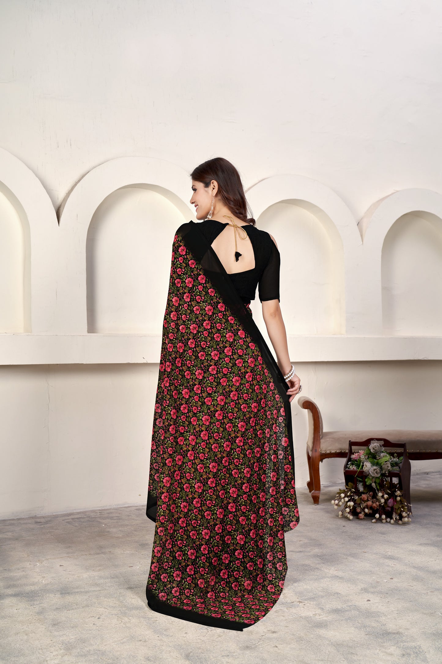 Designer Weightless Printed Saree