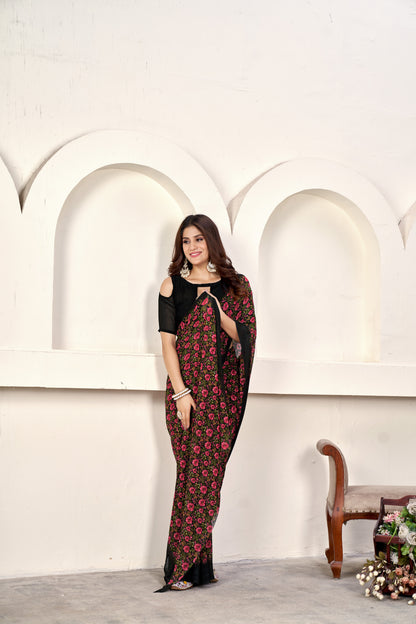 Designer Weightless Printed Saree