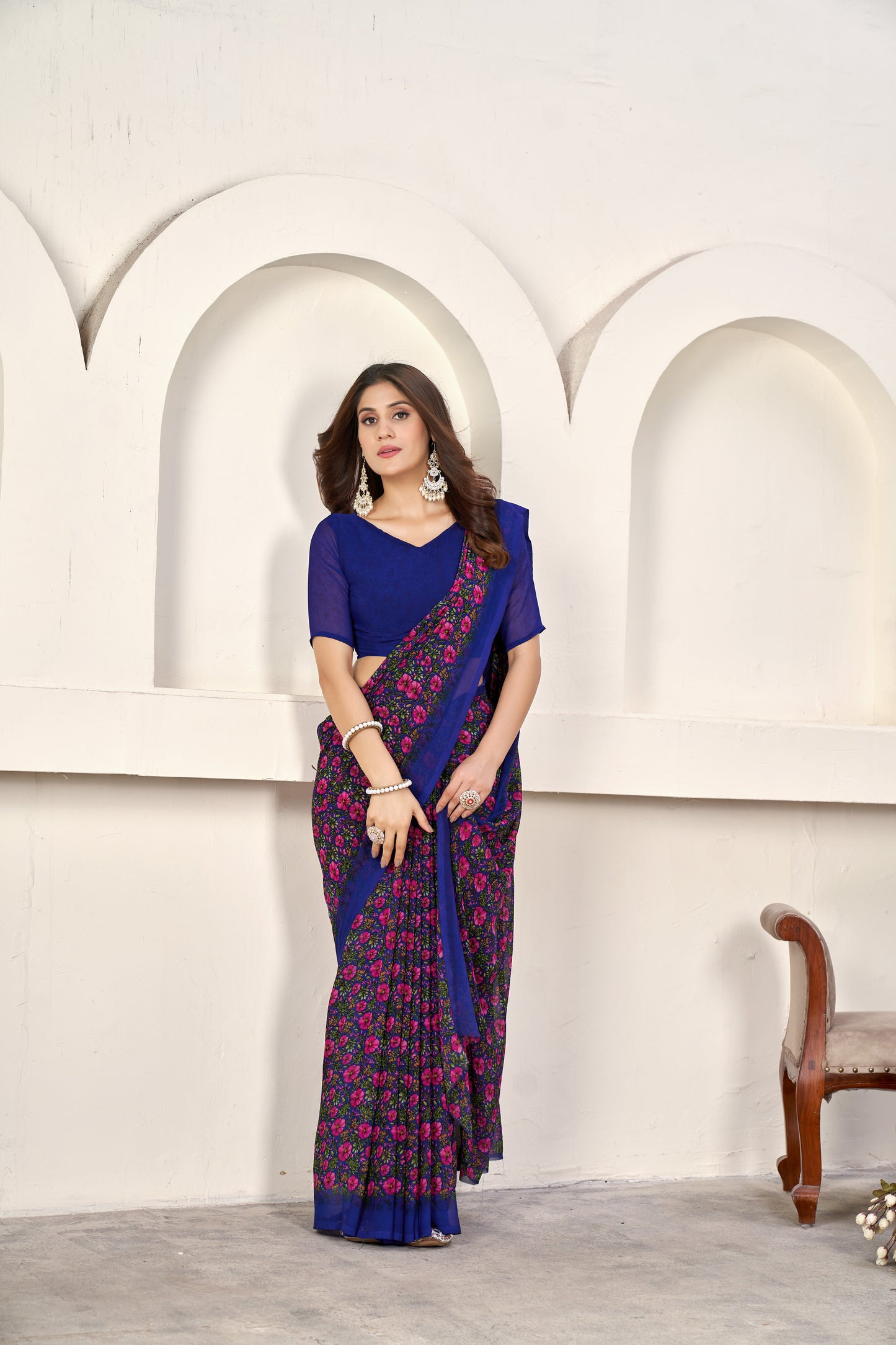 Designer Weightless Printed Saree