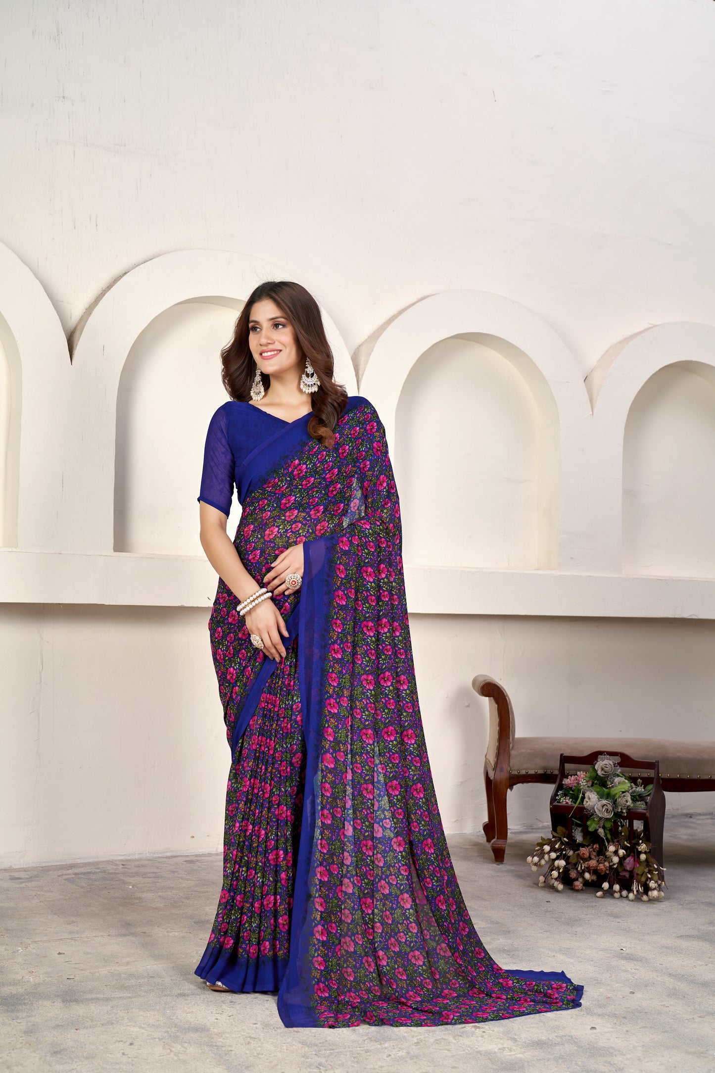 Designer Weightless Printed Saree