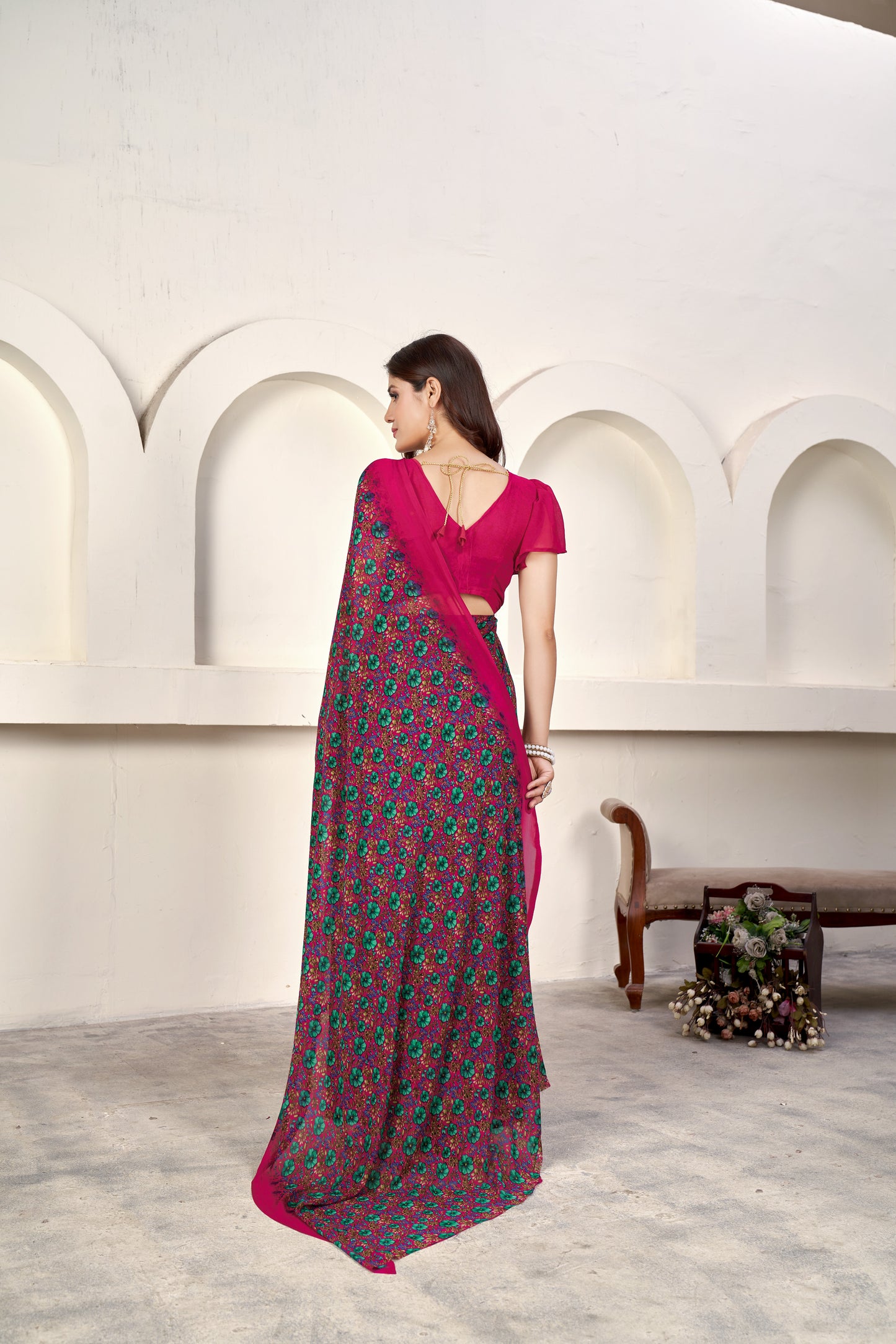 Designer Weightless Printed Saree