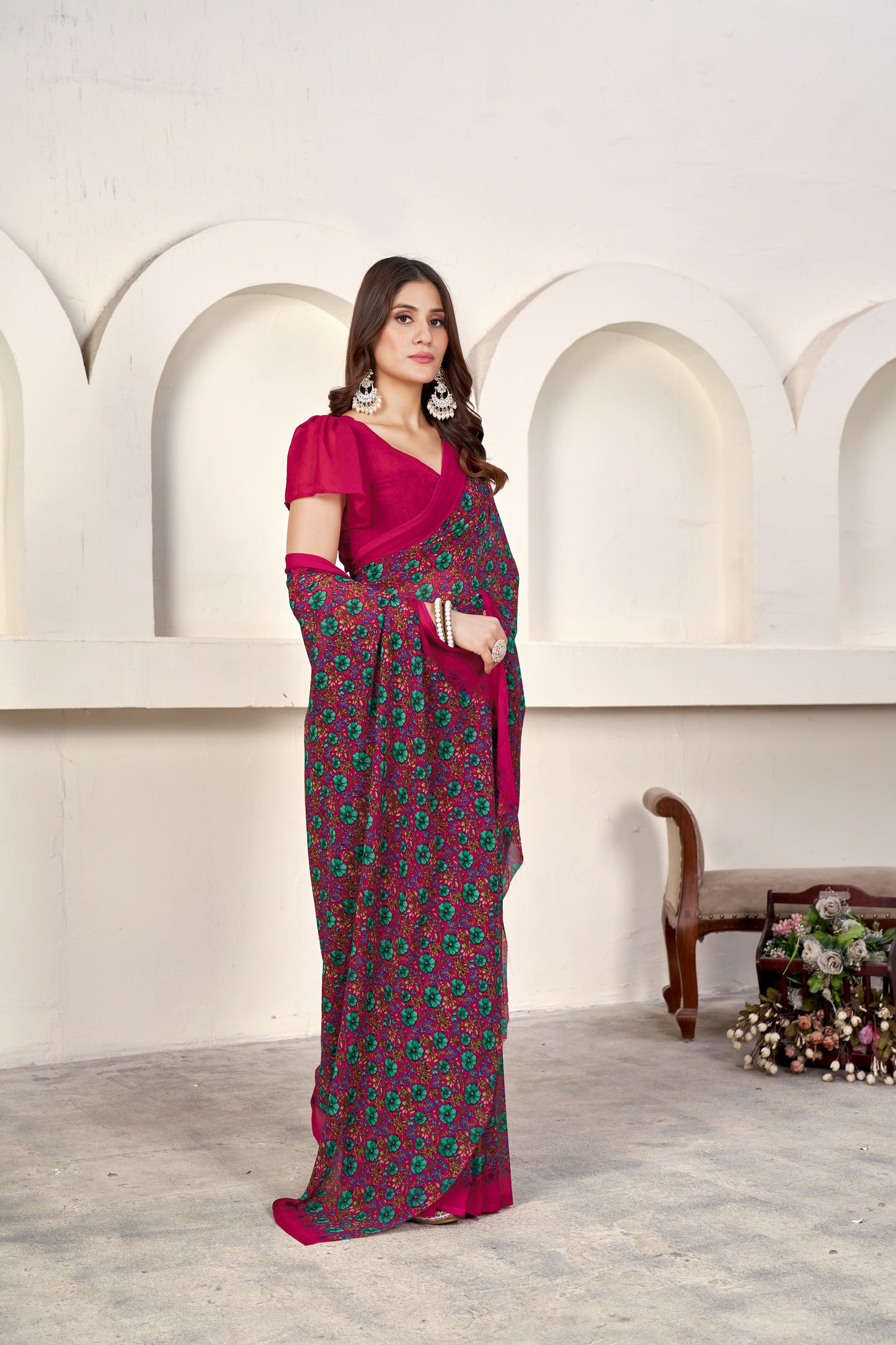 Designer Weightless Printed Saree