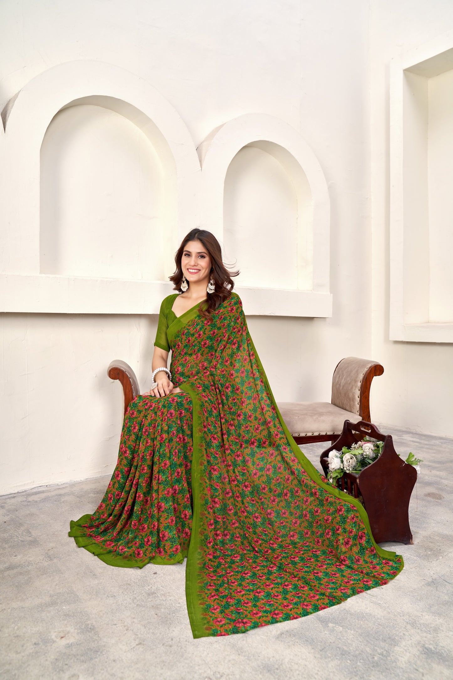 Designer Weightless Printed Saree