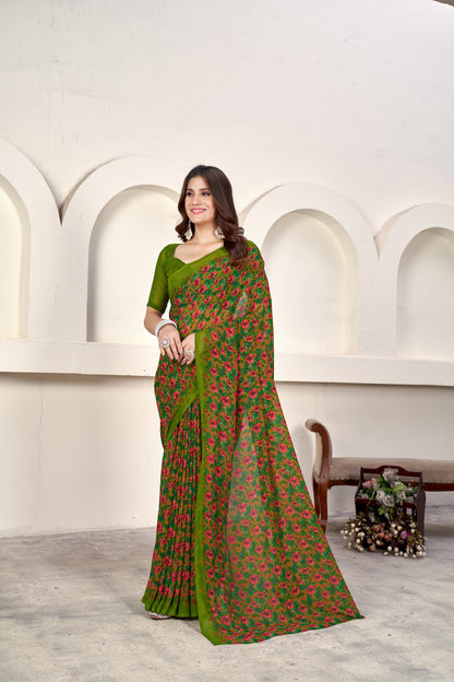 Designer Weightless Printed Saree