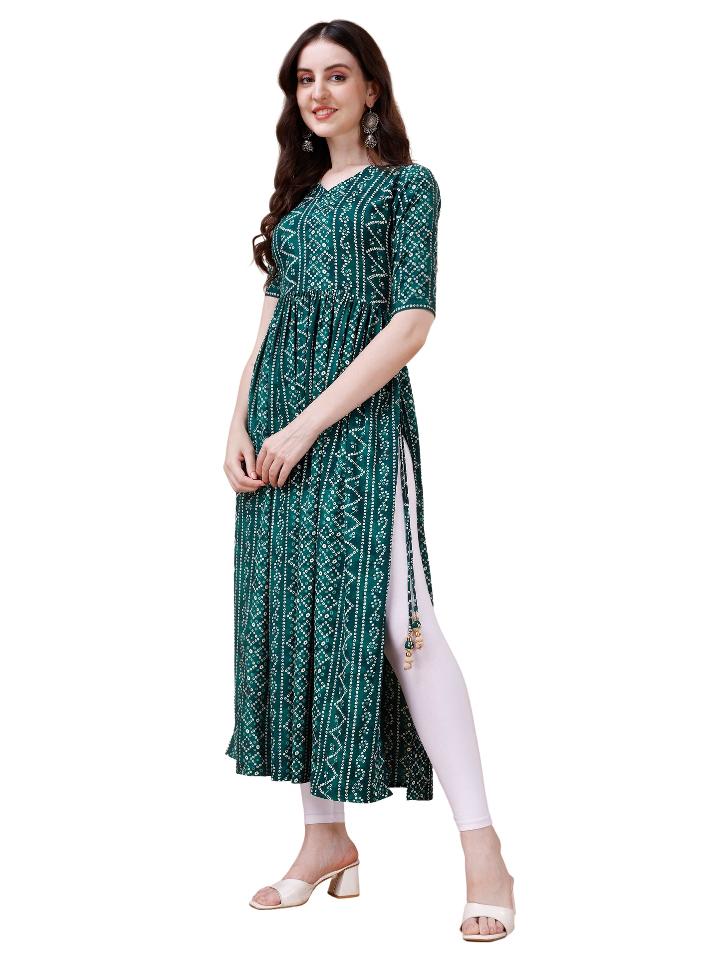 Readymade Long Printed Kurti