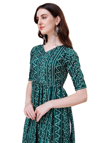 Readymade Long Printed Kurti