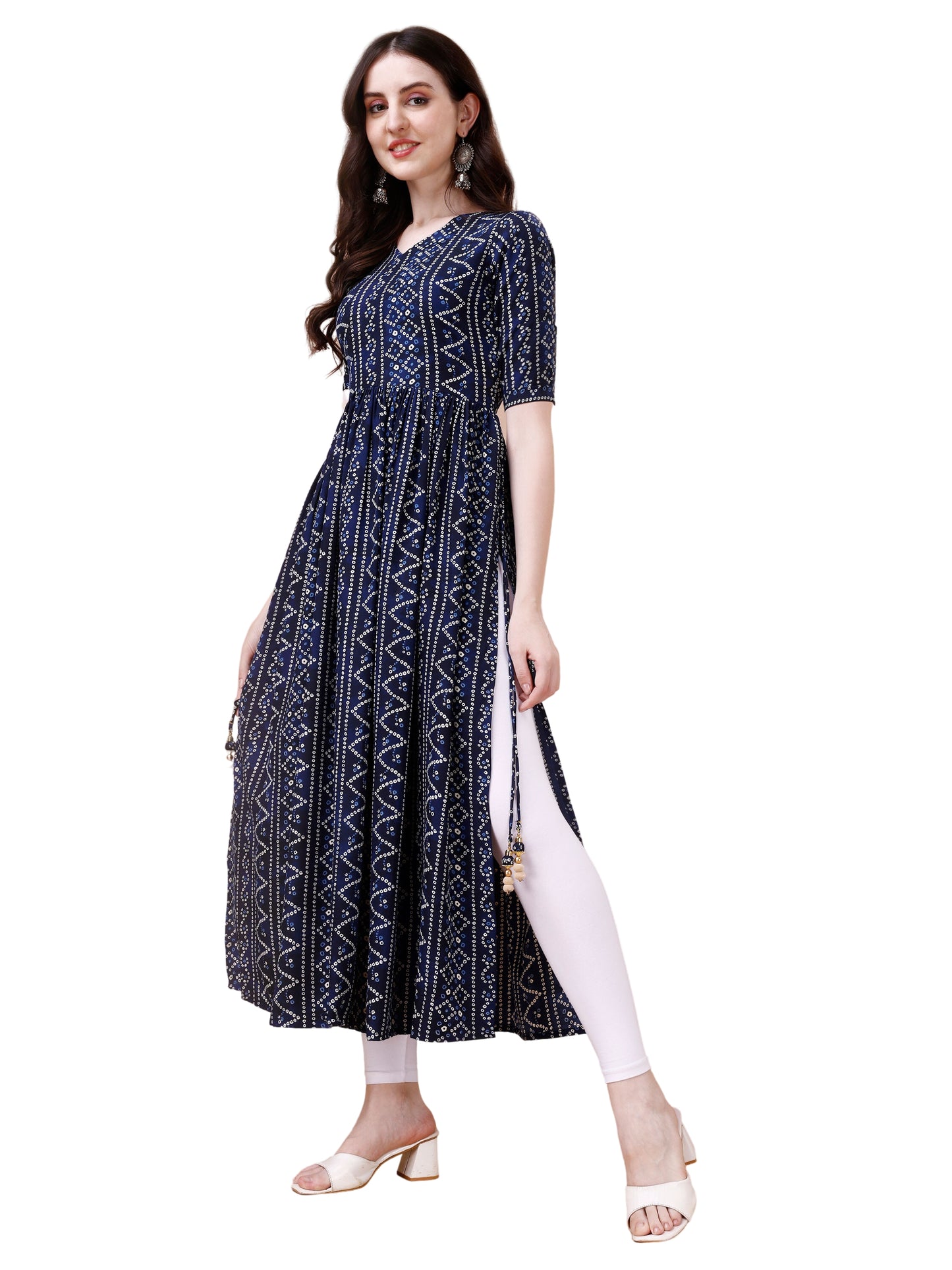 Readymade Long Printed Kurti