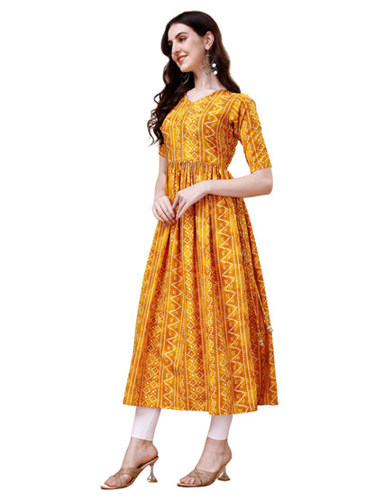 Readymade Long Printed Kurti