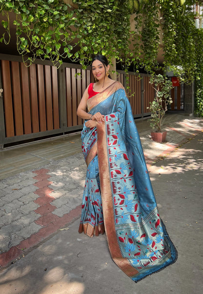 Silk Weaving Party Wear Saree